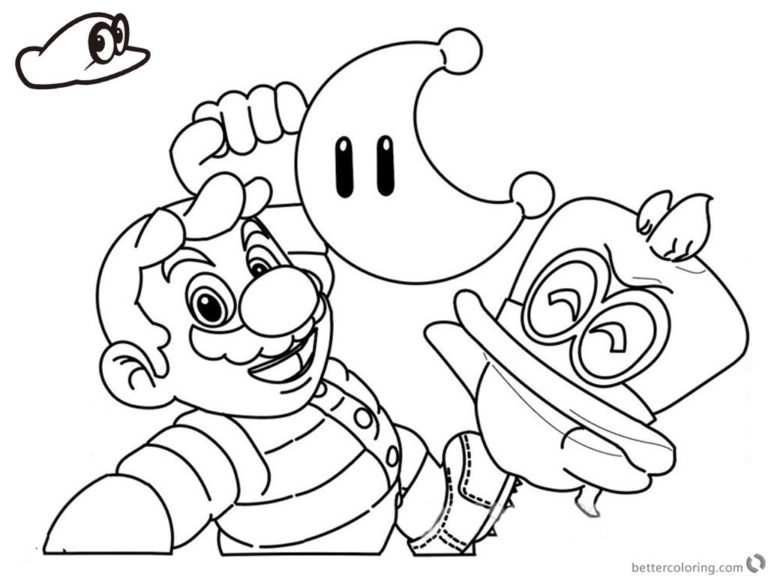 Dessin A Colorier Mario Odyssey 123Dessins Source 1 Des Dessins