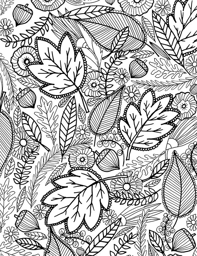 Coloriage Automne Coloriage Automne Pour Adultes 