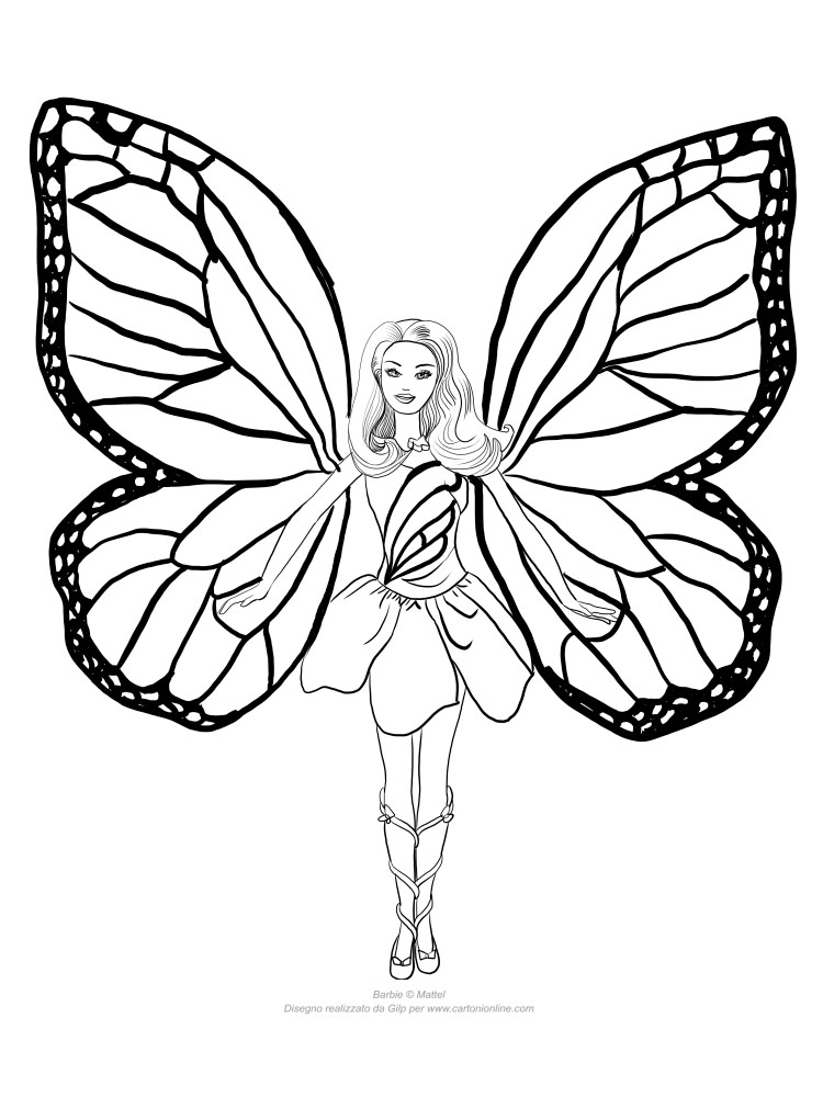 coloriage barbie  coloriage imprimer gratuit barbie fée