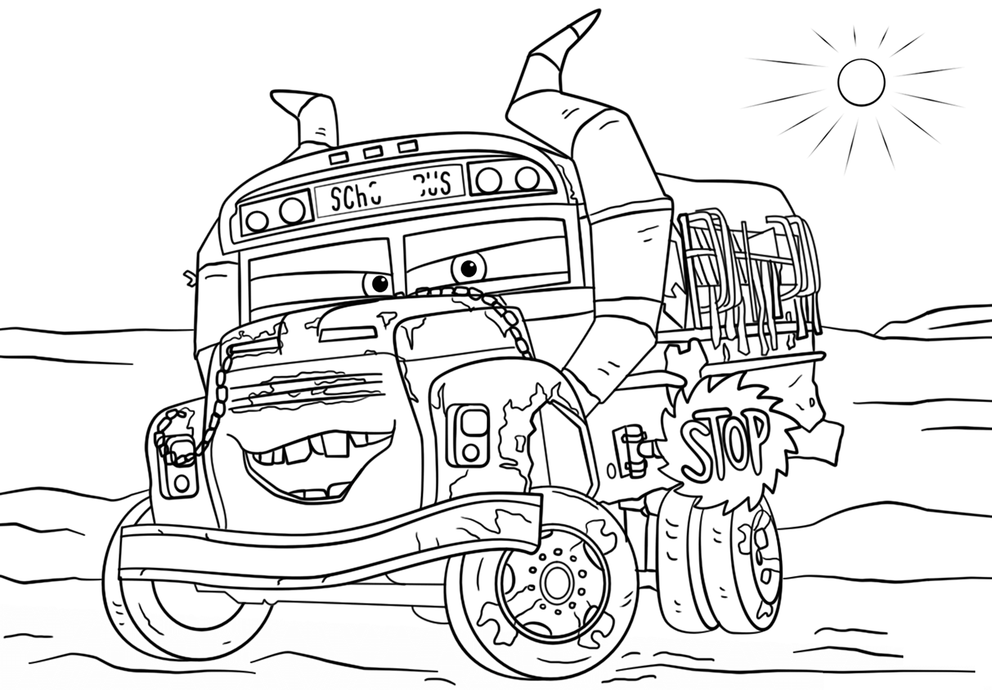 coloriage cars - coloriage cars 3