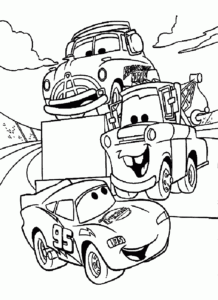 coloriage cars à imprimer pdf de la catégorie coloriage cars