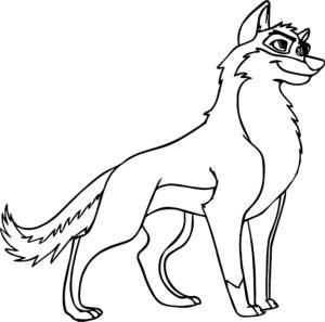 coloriage balto chien loup de la catégorie coloriage chien