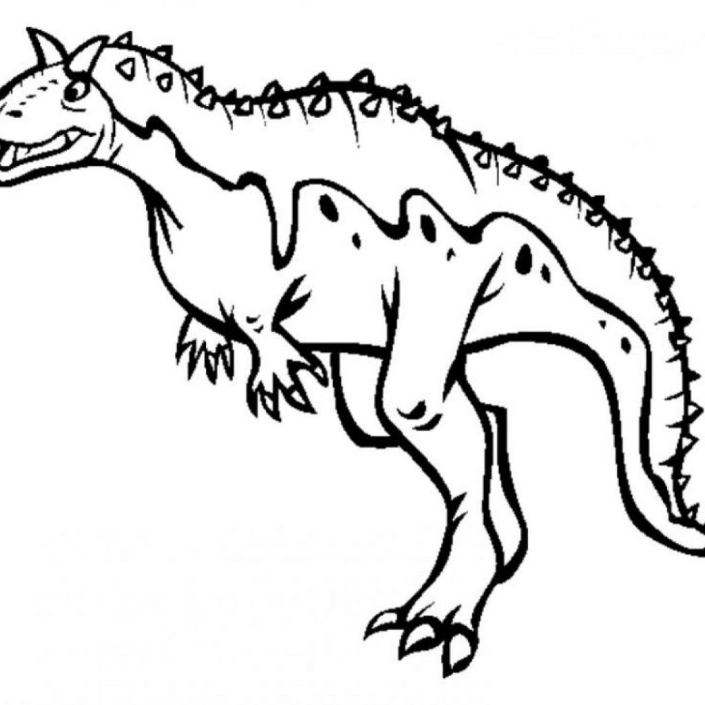 coloriage dinosaure  coloriage dinosaure king carnotaurus