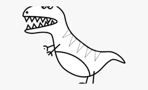 dessin dinosaure t rex facile de la catégorie coloriage dinosaure
