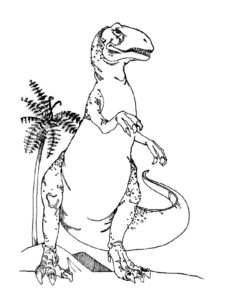 coloriage dinosaure t rex de la catégorie coloriage dinosaure