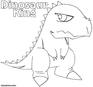 coloriage dinosaure king terry de la catégorie coloriage dinosaure