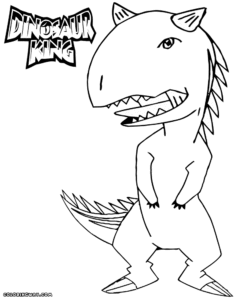 coloriage gratuit à imprimer dinosaure king de la catégorie coloriage dinosaure