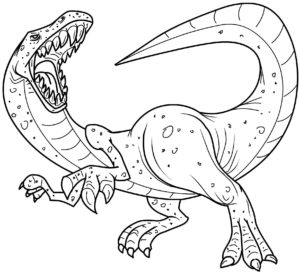 coloriage dinosaure en ligne de la catégorie coloriage dinosaure