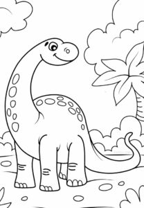 coloriage dinosaure de la catégorie coloriage dinosaure