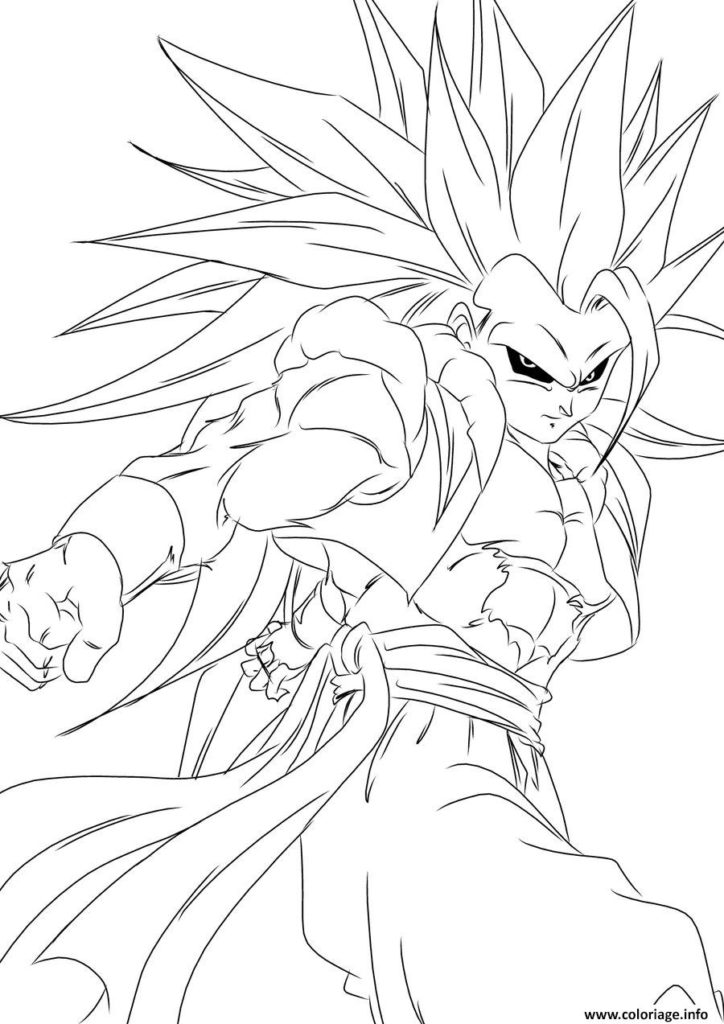 Coloriage Dragon Ball Z Sangoku Super Sayen 100 A Imprimer 123dessins Source 1 Des Dessins 9599