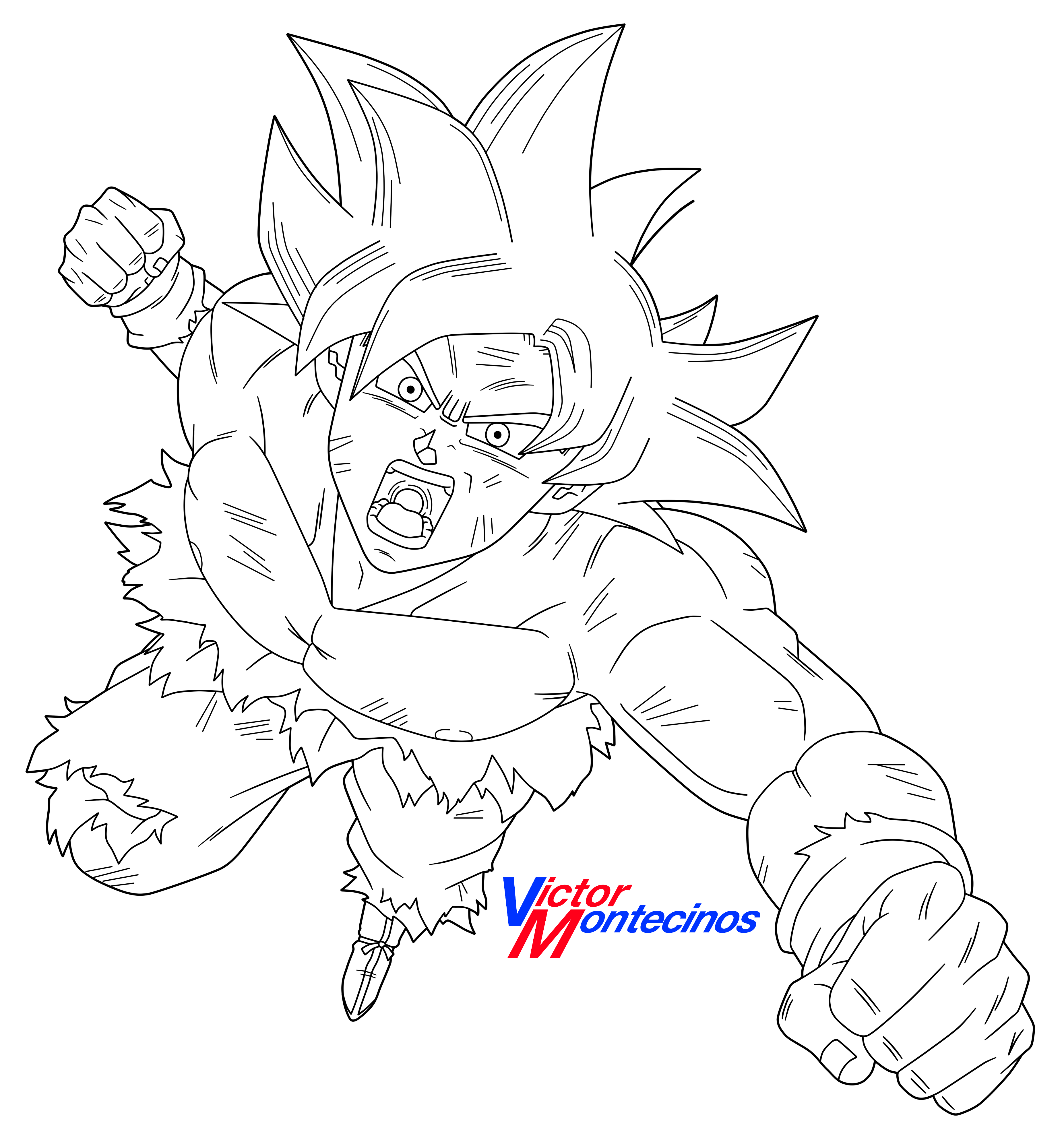 Comment Dessiner Goku Ultra Instinct Les Dessins Et Coloriage Sexiz Pix