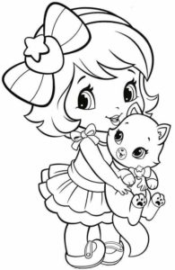 coloriage pour petite fille à imprimer de la catégorie coloriage fille