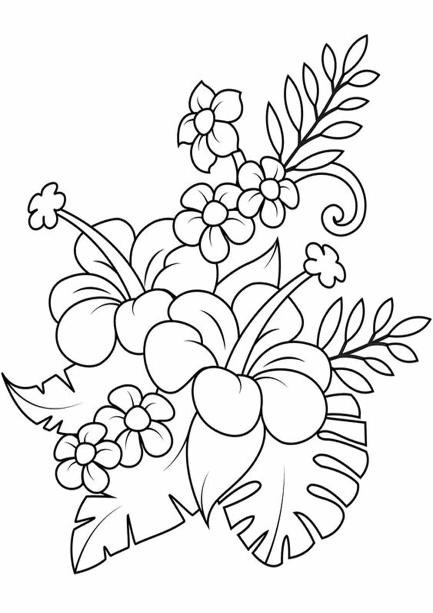free-printable-flower-coloring-pages-flower-black-and-white-clip-art