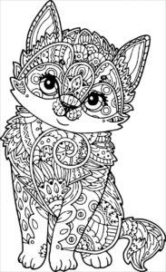 coloriage mandala chaton a imprimer de la catégorie coloriage mandala