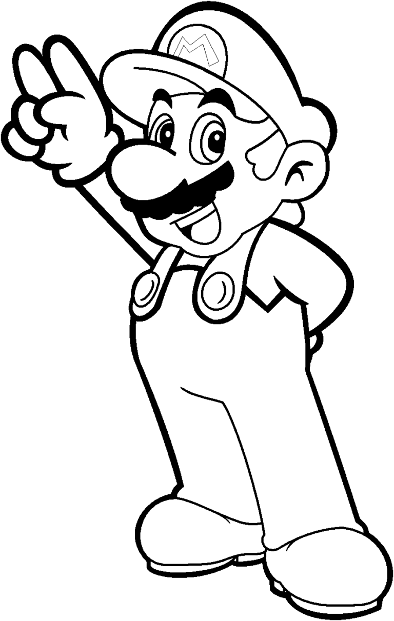 Coloriage Mario Coloriage Mario Bros Et Luigi