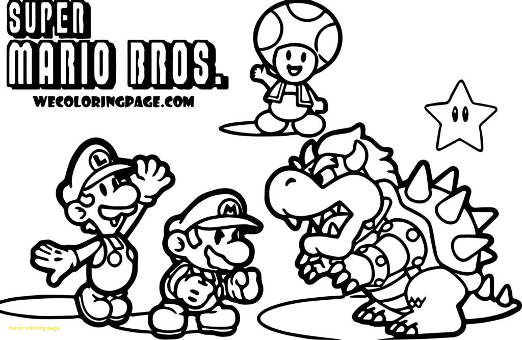 coloriage mario gratuits à imprimer (Coloriages, Dessins et PDF)  Page