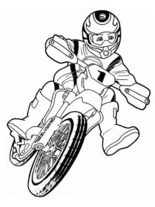 coloriage moto cross à imprimer gratuit de la catégorie coloriage moto