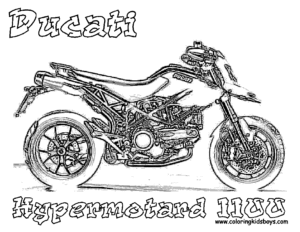 coloriage moto ducati à imprimer gratuit de la catégorie coloriage moto