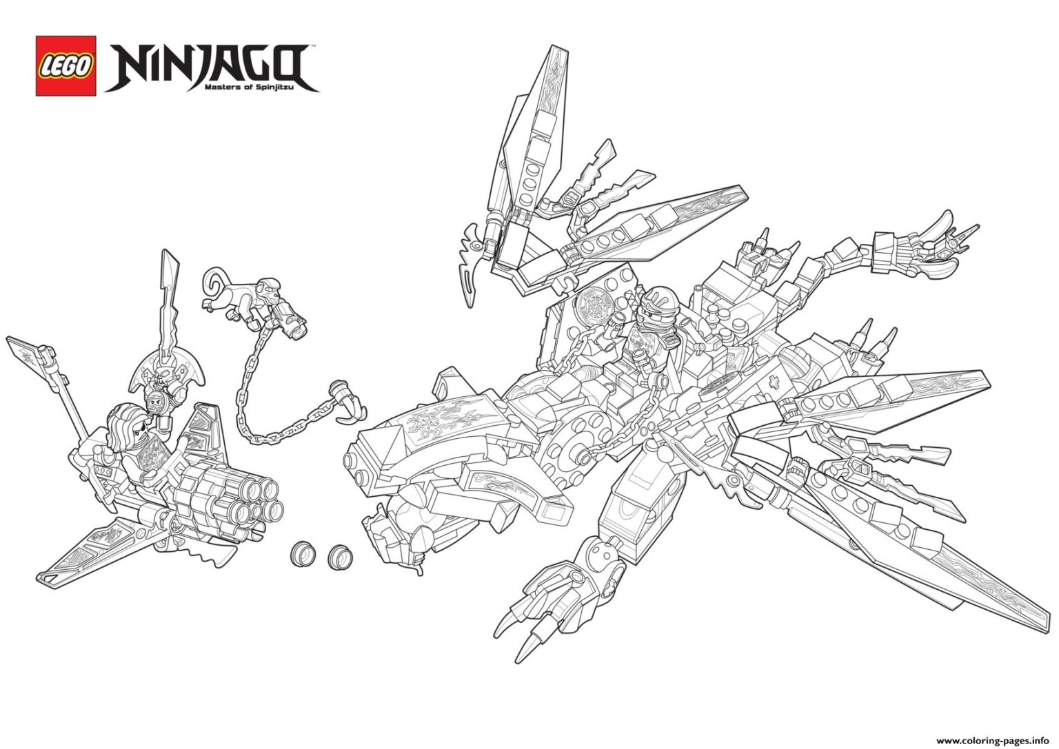 coloriage ninjago gratuits à imprimer (Coloriages, Dessins et PDF