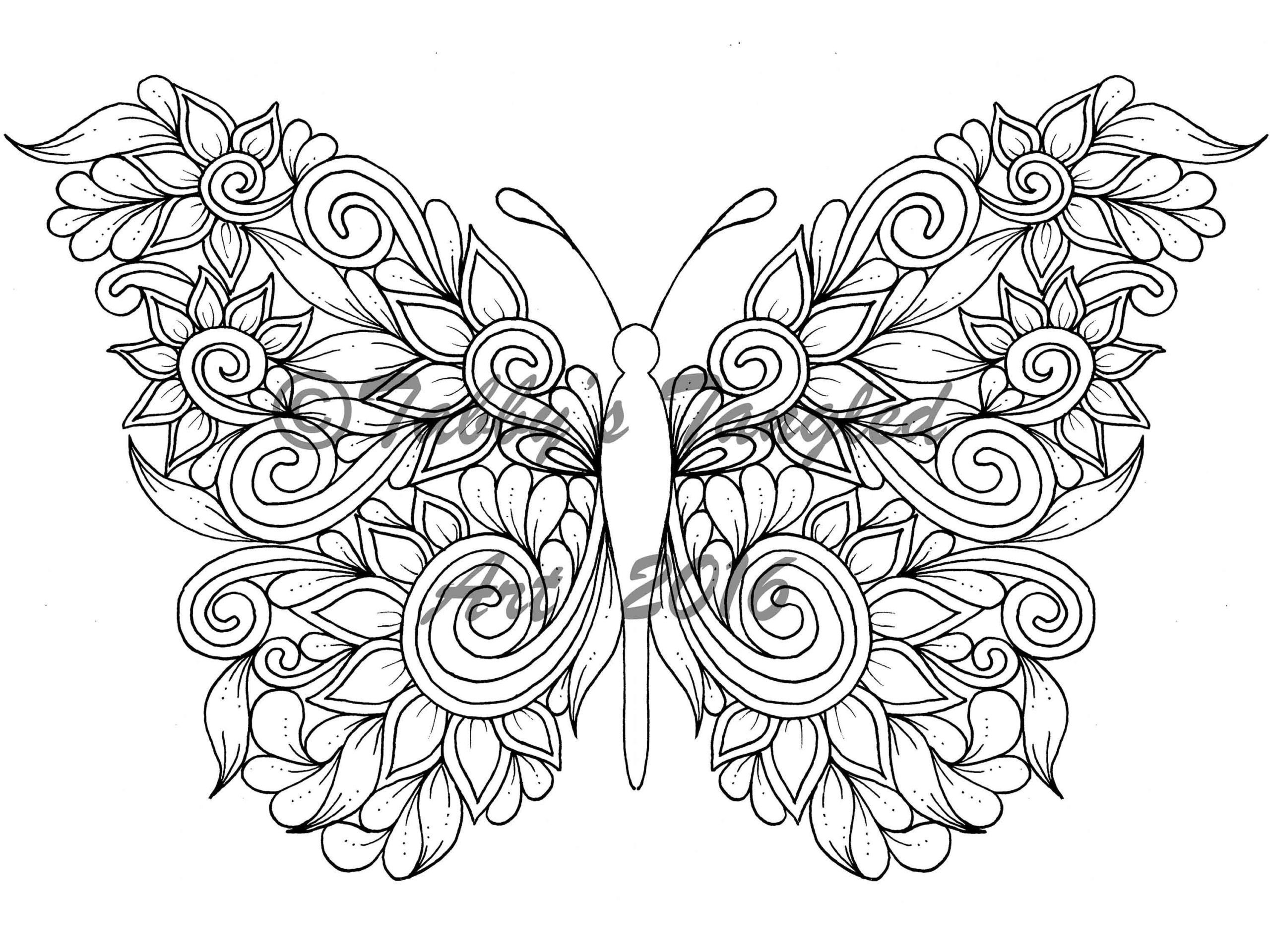 Coloriage Papillon Coloriage Mandala Papillon à Imprimer Gratuit