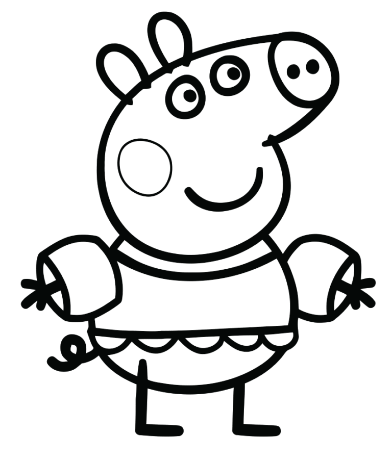 coloriage peppa pig  coloriage peppa pig hugo l'escargot