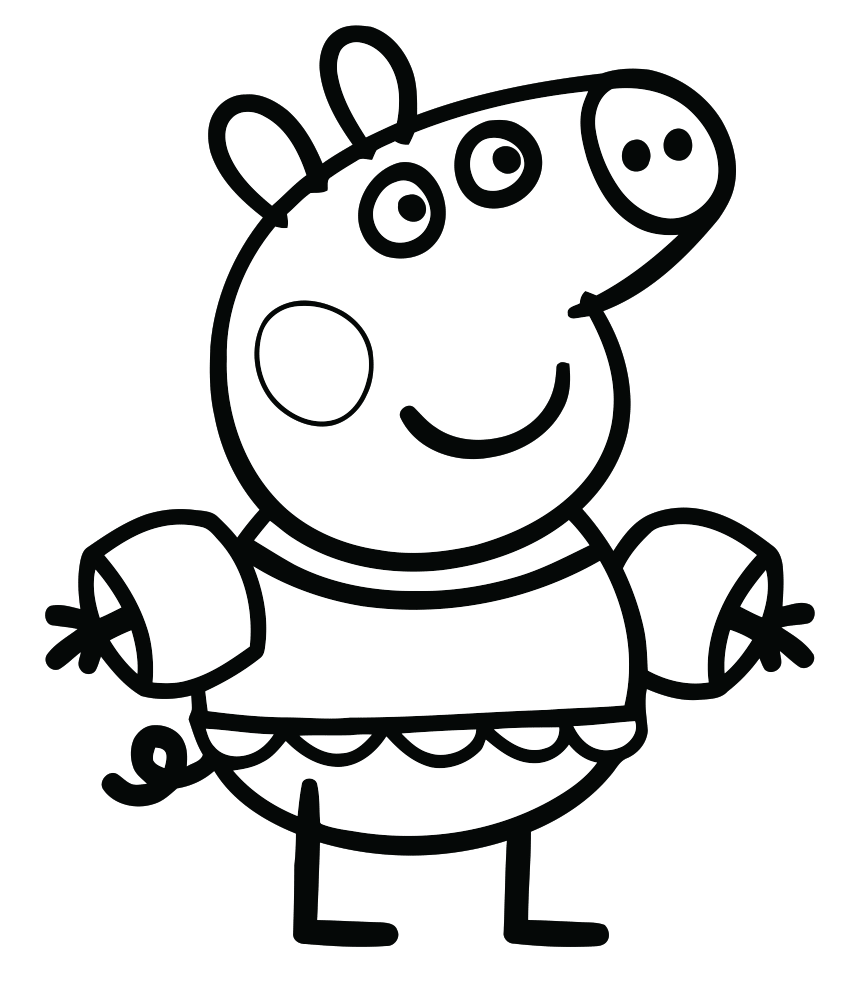 coloriage peppa pig  coloriage de peppa pig en ligne gratuit