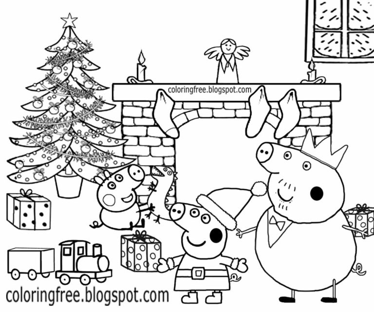 coloriage peppa pig  coloriage à imprimer peppa pig noel