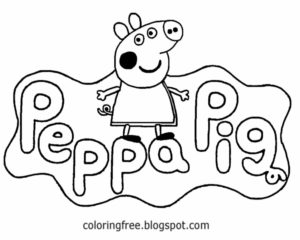 coloriage peppa pig facile de la catégorie coloriage peppa pig