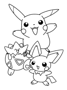 coloriage pokemon pikachu à imprimer de la catégorie coloriage pikachu