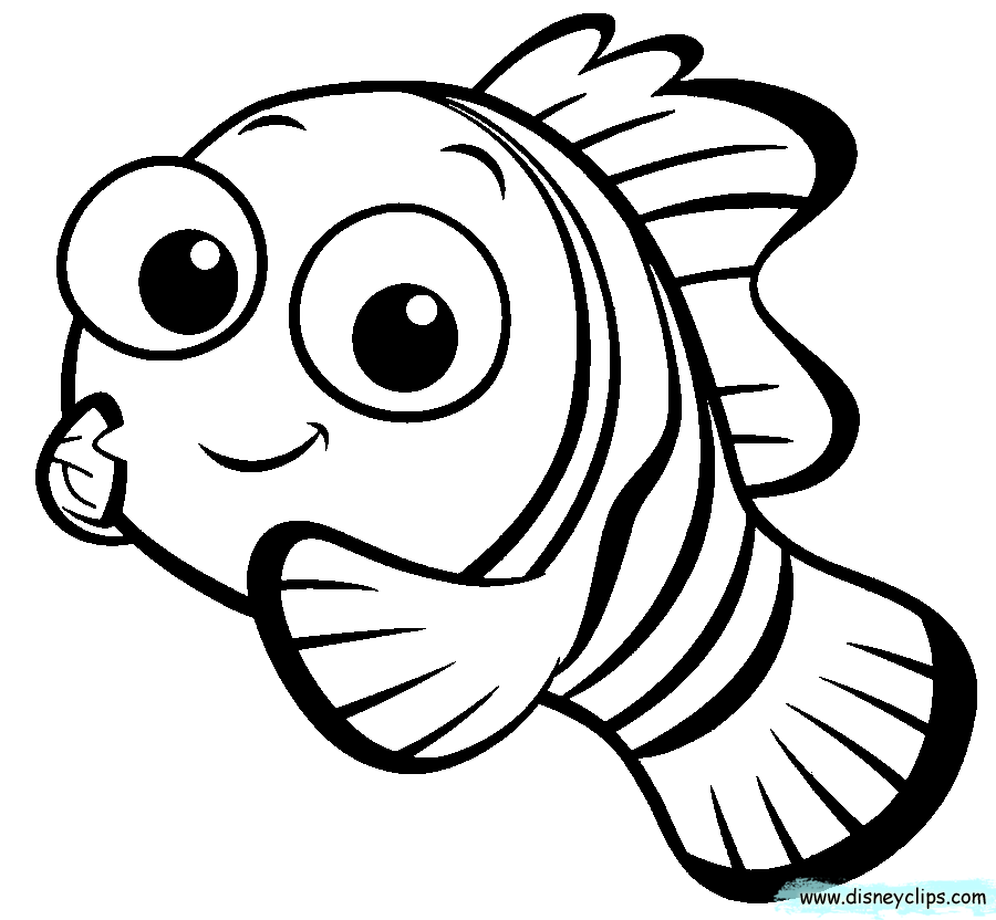 coloriage poisson nemo à imprimer gratuit de la catégorie coloriage poisson