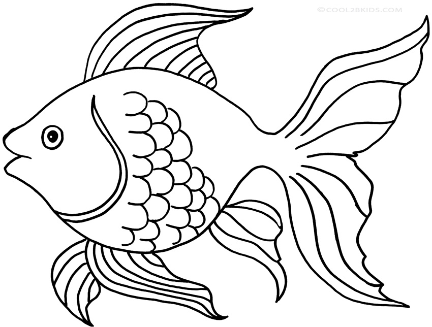 poisson rouge coloriage à imprimer de la catégorie coloriage poisson