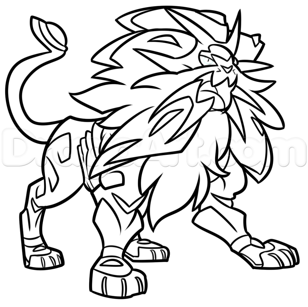dessin pokemon solgaleo a imprimer – 123Dessins | Source #1 des Dessins ...