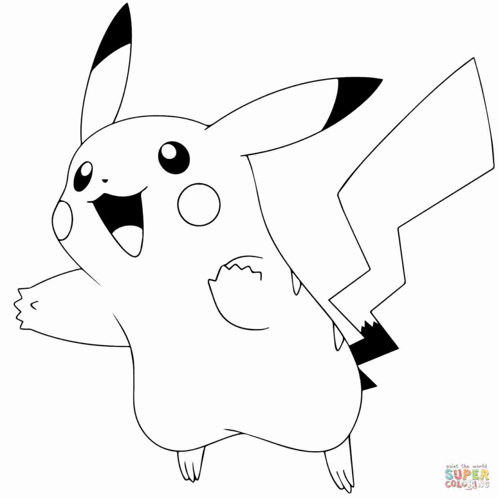 coloriage pokemon  coloriage pokemon pikachu kawaii