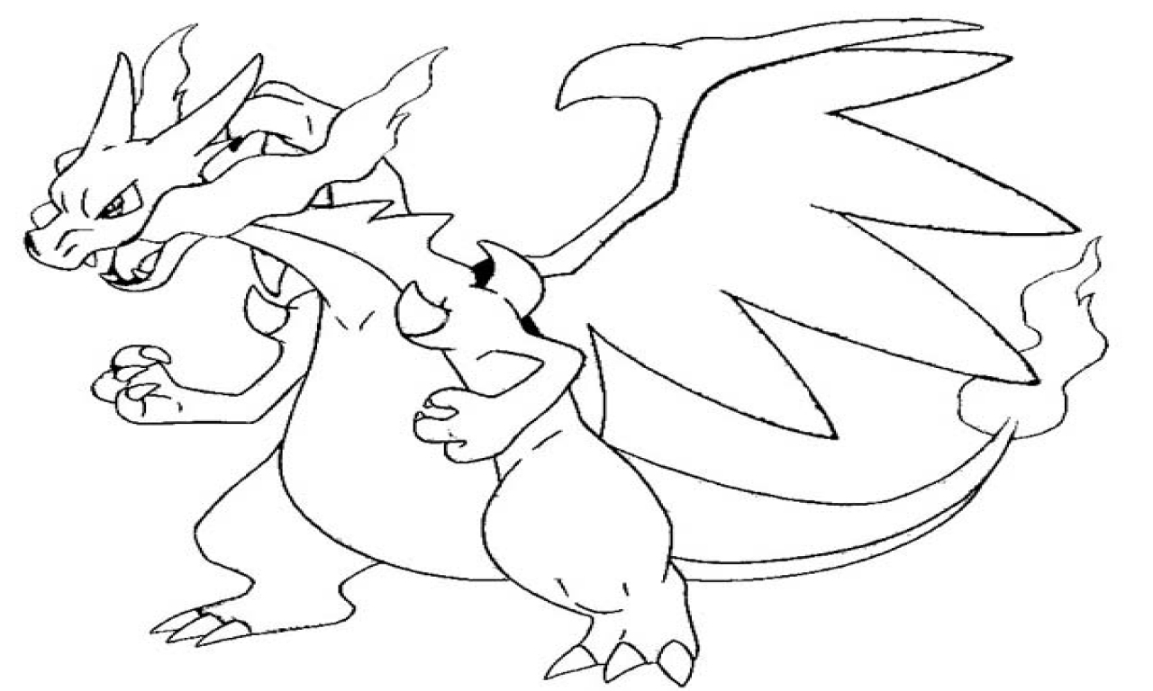 coloriage pokemon a imprimer dracaufeu à imprimer gratuitement
