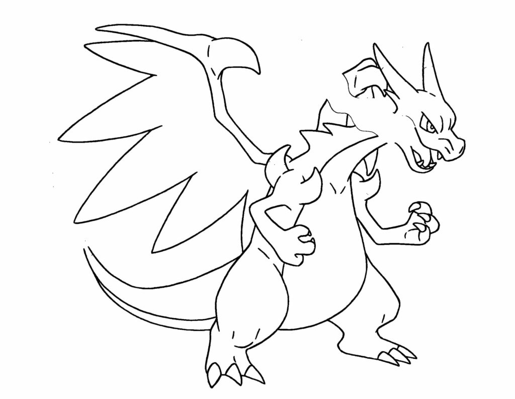 coloriage-pokemon-coloriage-pokemon-mega-dracaufeu-x