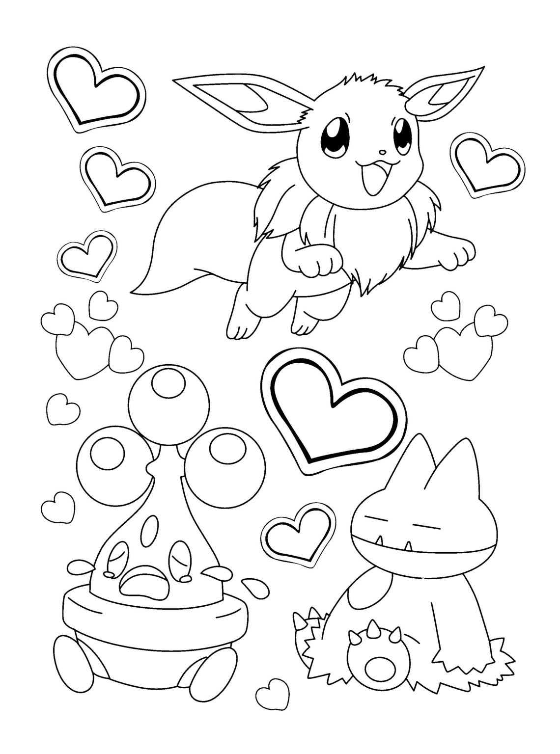 Coloriage Pokemon Coloriage Pokemon évolution Dévoli