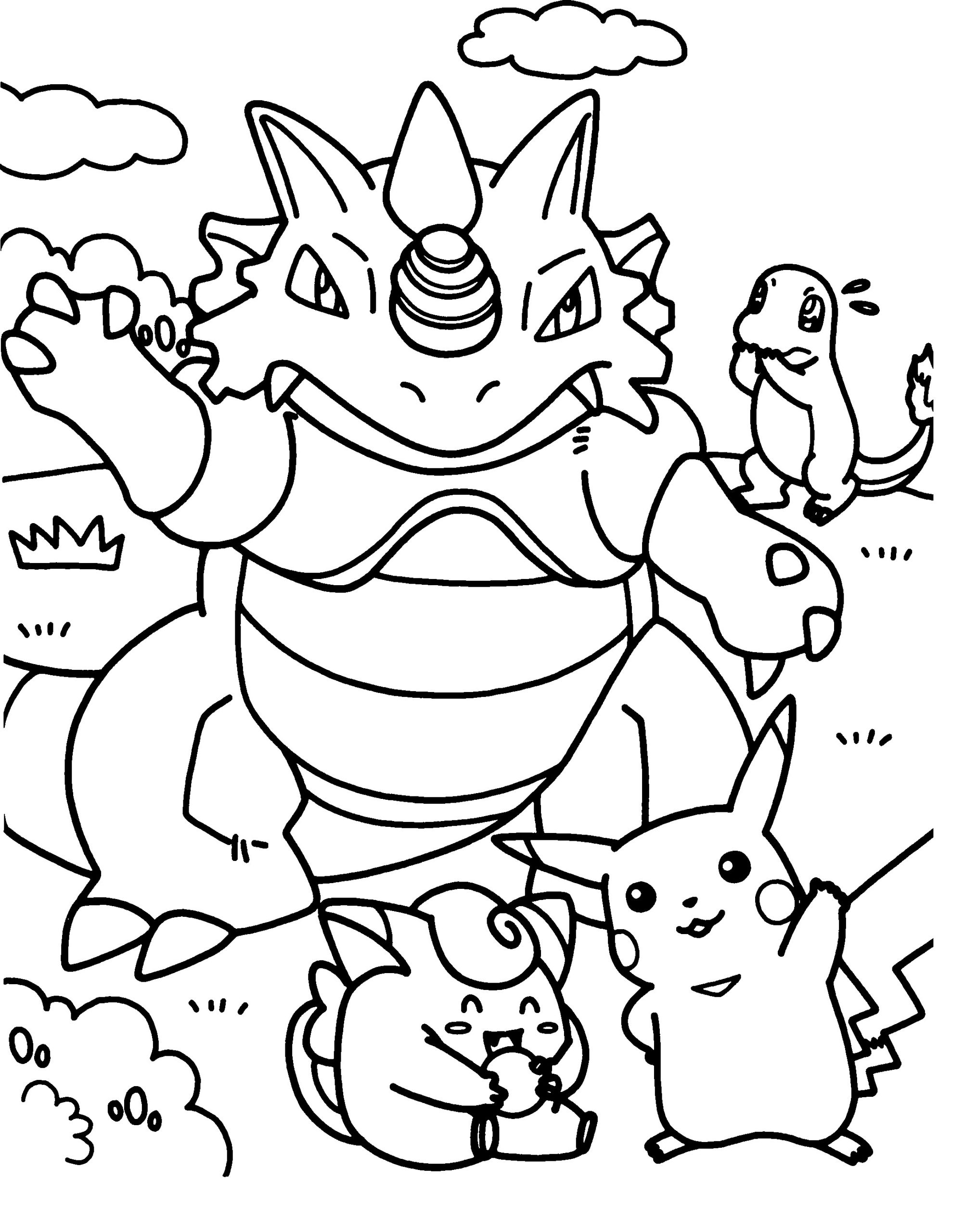 Free Pokemon Printable Colouring Pages