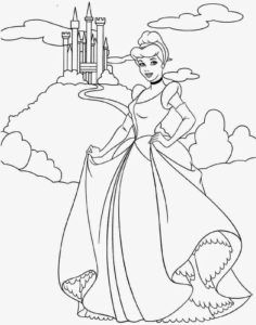coloriage à imprimer princesse disney cendrillon de la catégorie coloriage princesse
