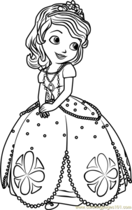 coloriage princesse sofia à imprimer pdf de la catégorie coloriage princesse