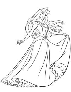 coloriage princesse aurore en ligne gratuit de la catégorie coloriage princesse