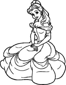 dessin de princesse disney a colorier gratuit de la catégorie coloriage princesse disney