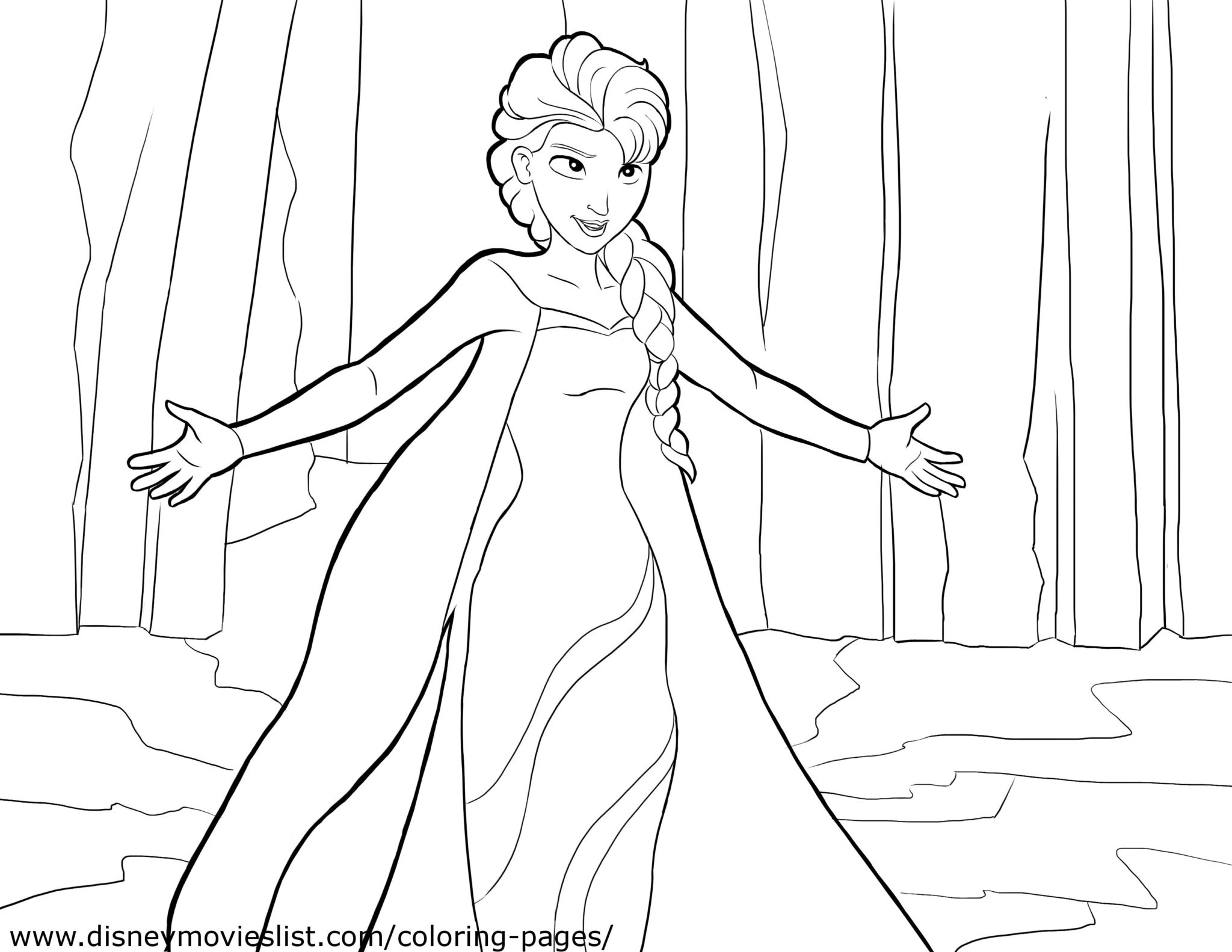 coloriage reine des neiges 2 – 123Dessins | Source #1 des Dessins