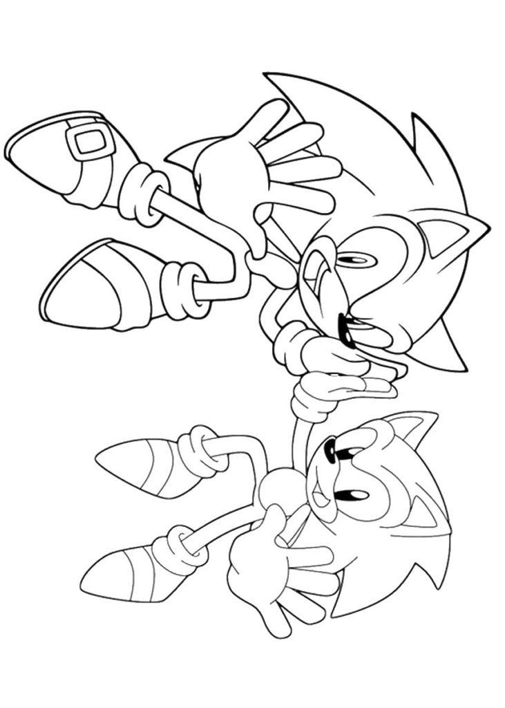 coloriage sonic gratuits à imprimer (Coloriages, Dessins et PDF