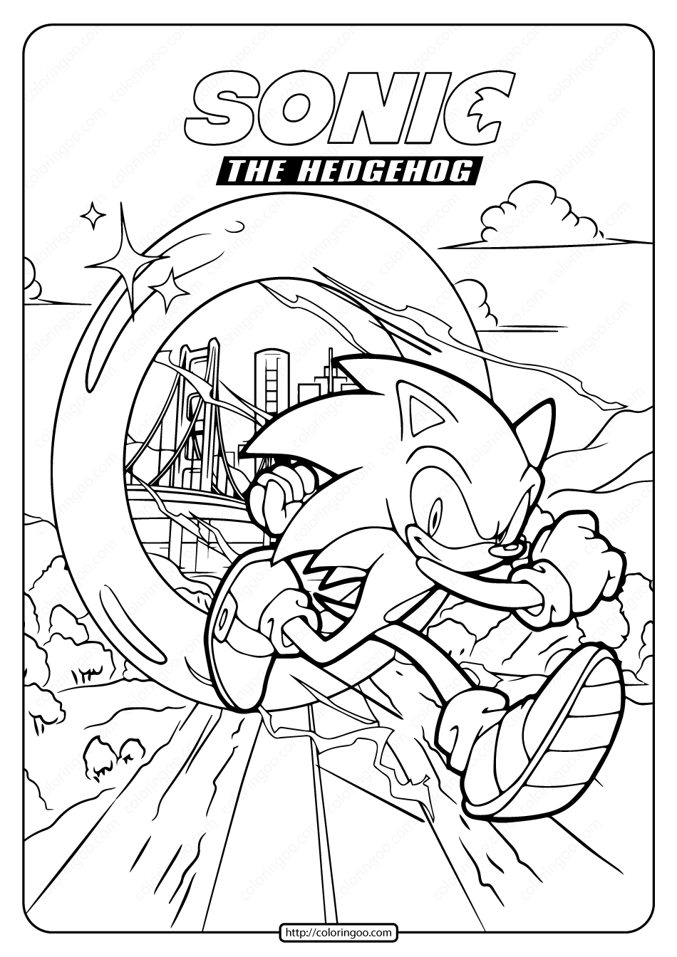 coloriage sonic - coloriage sonic pdf