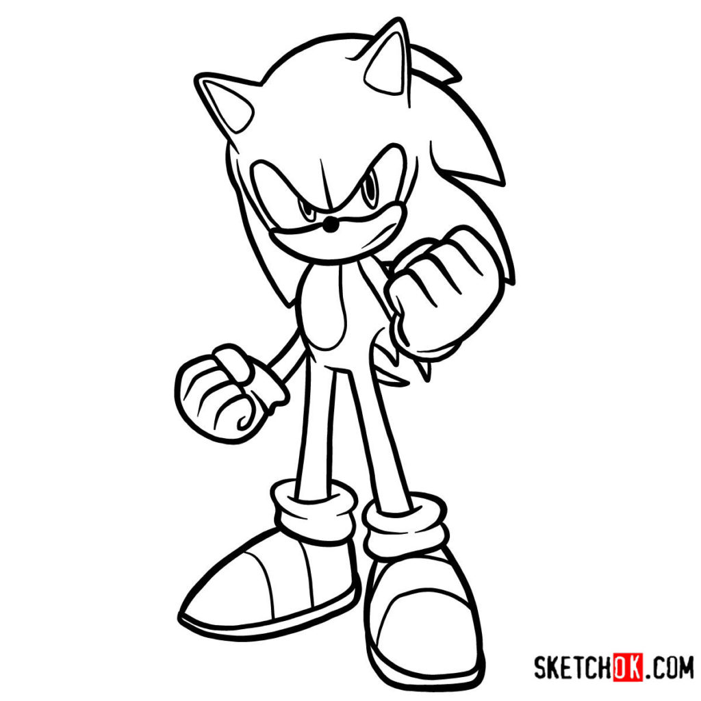 coloriage sonic  dessin a colorier sonic et shadow