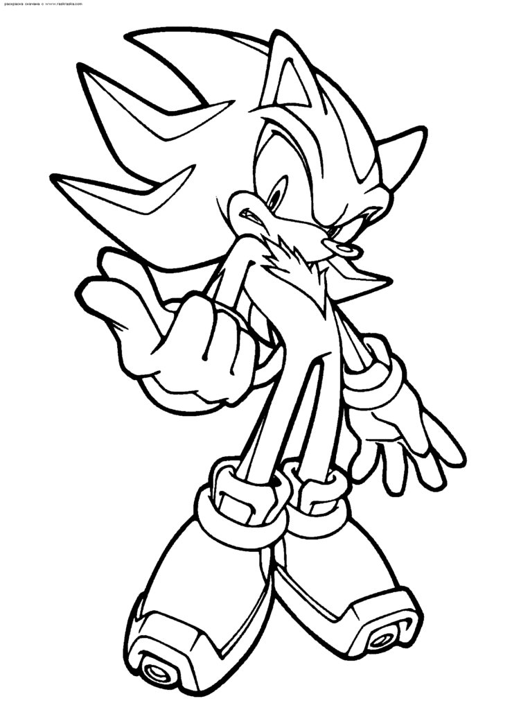 coloriage sonic shadow silver – 123Dessins | Source #1 des Dessins ...
