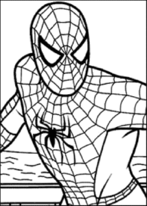 dessin spiderman coloriage en ligne de la catégorie coloriage spiderman