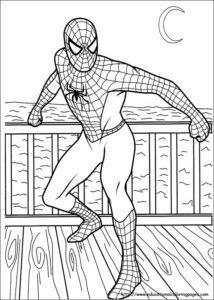 coloriage magique spiderman maternelle de la catégorie coloriage spiderman