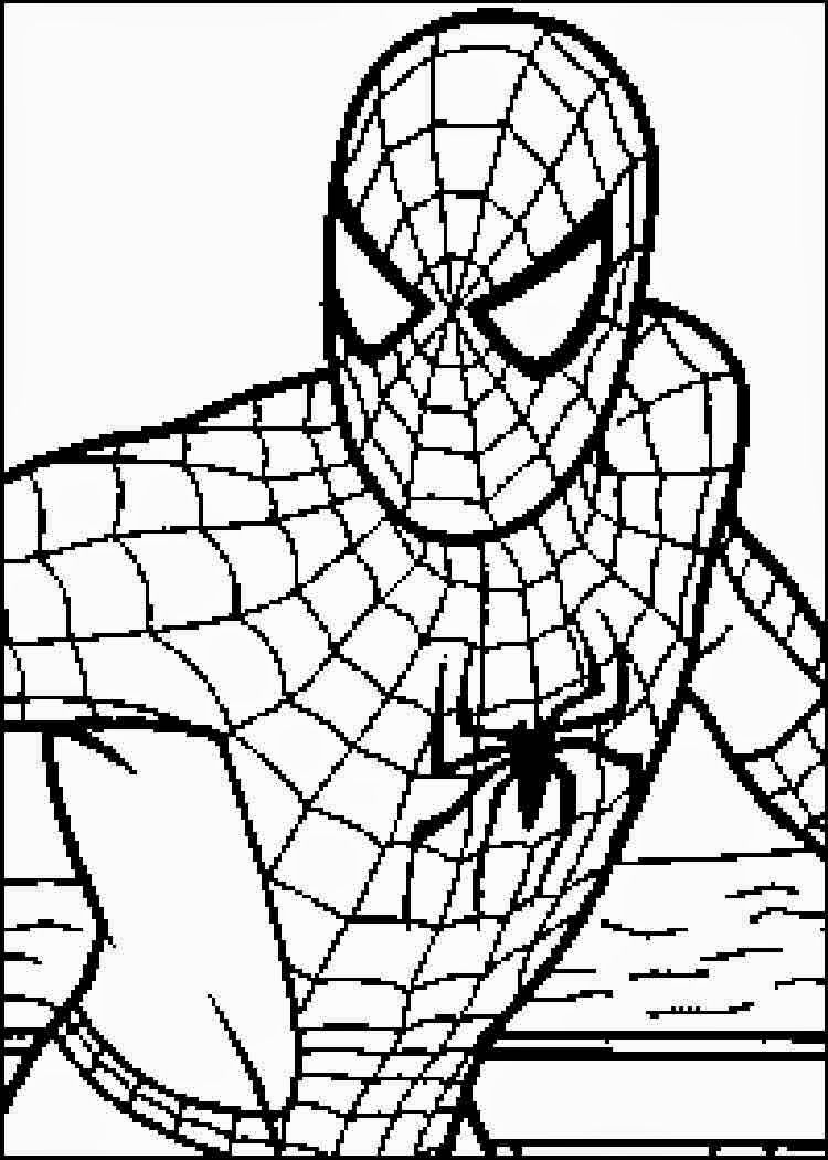 coloriage spiderman - coloriage spiderman facile à imprimer