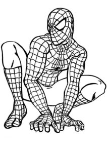 coloriage spiderman maternelle à imprimer de la catégorie coloriage spiderman